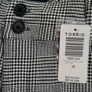 Torrid Monochrome Checkered Pants